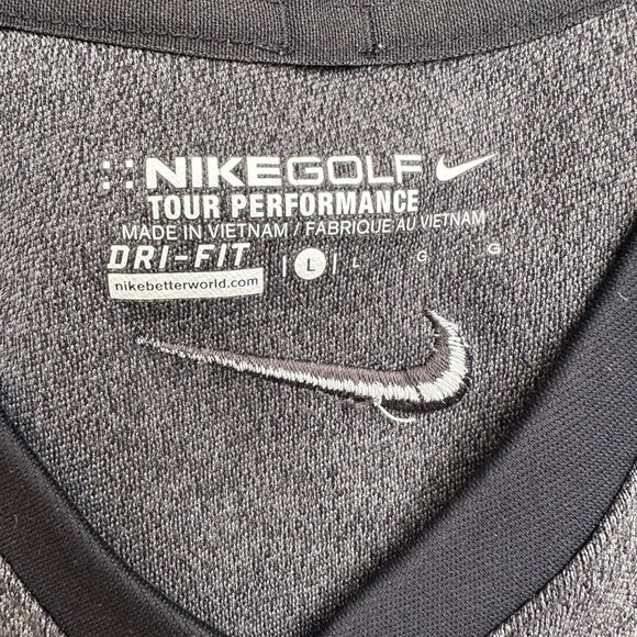 Nike Golf Tech Dri-Fit Mens V Neck Sweater Vest Pullover Performance Layer L - Picture 7 of 11